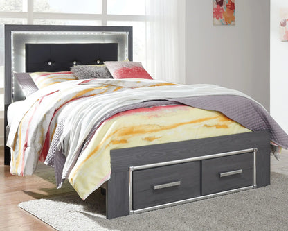 Lodanna - Panel Bed, Queen, Gray