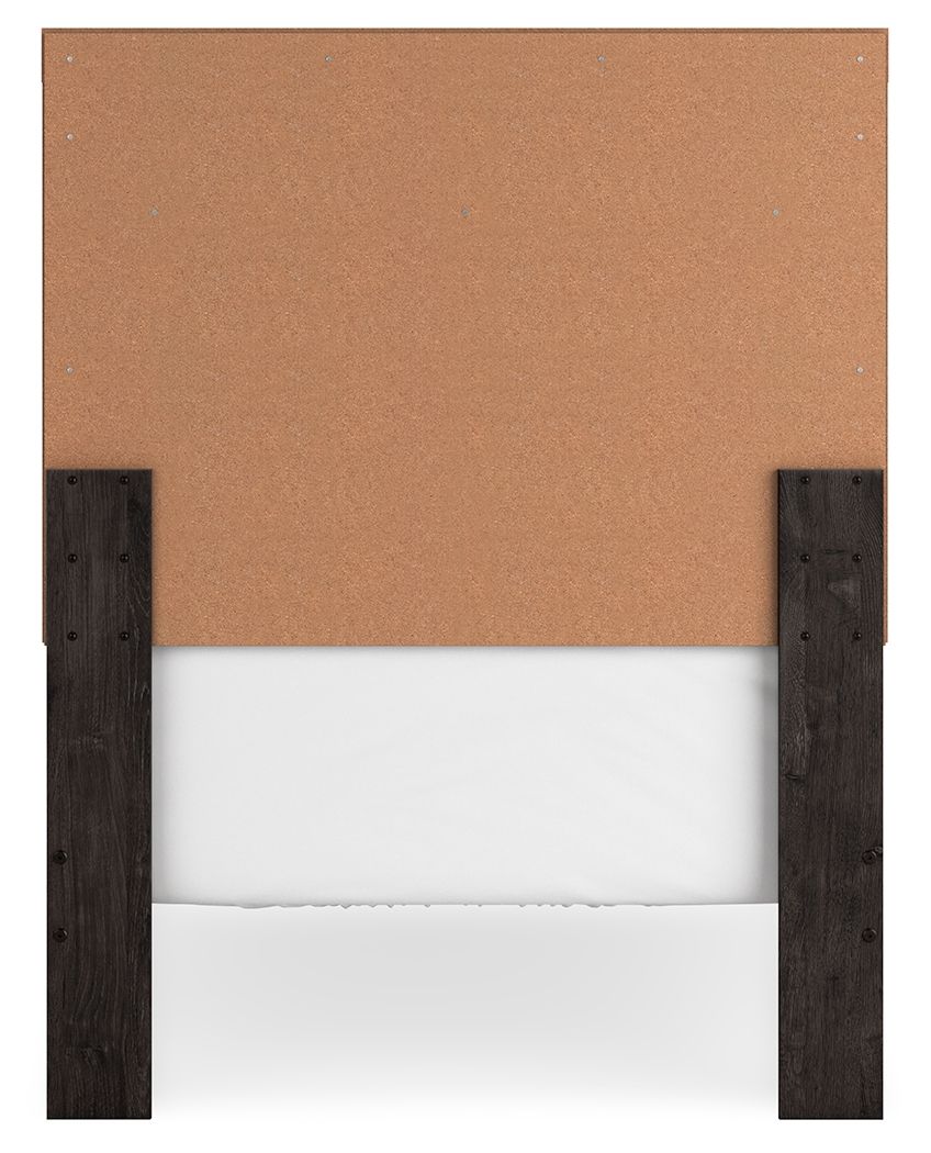 Belachime - Panel Bed, Twin, Dark Gray