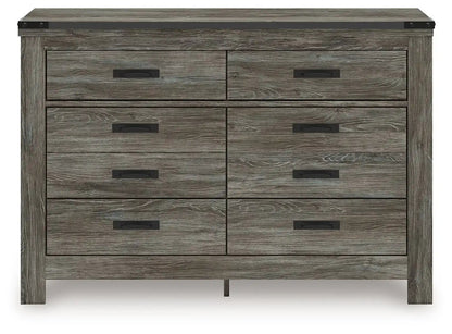 Frandern - Six Drawer Dresser, Gray