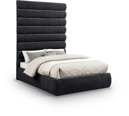 Adam - Chenille Fabric Bed With 89 Headboard