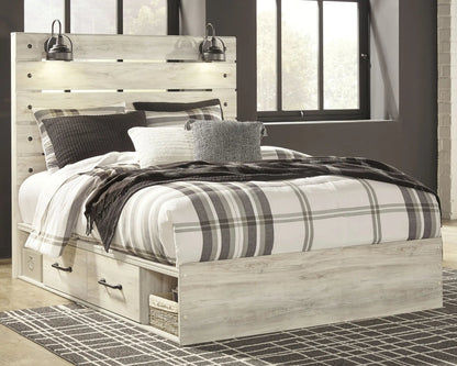 Cambeck - Panel Bed, Twin, Beige