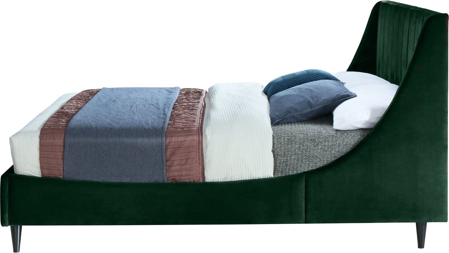 Eva - Velvet Bed, Twin, Green
