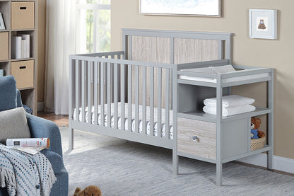 Connelly - 4-in-1 Crib and Changer Combo, White