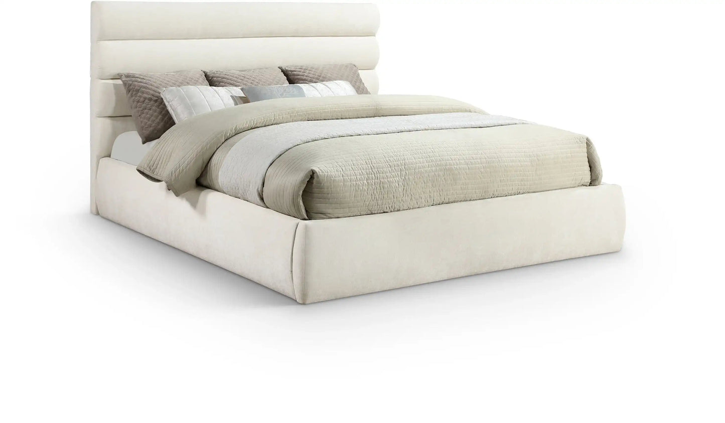 Adam - Chenille Fabric Bed With 52 Headboard