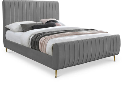 Zara - Bed, King, Dark Gray