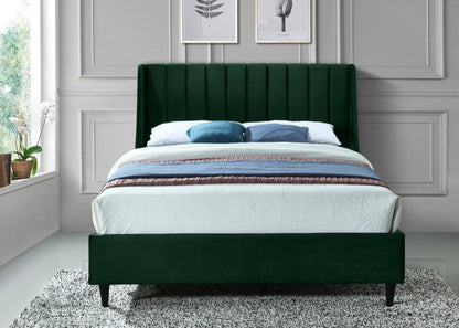 Eva - Velvet Bed, Twin, Green