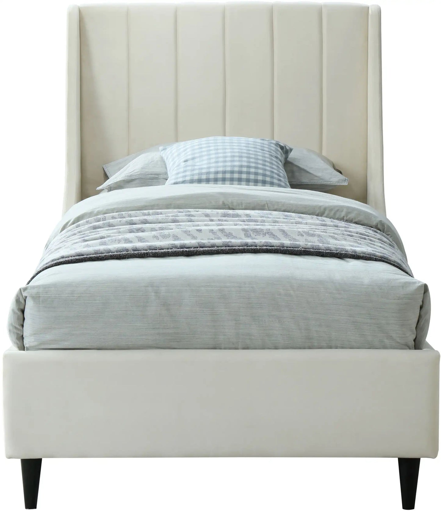 Eva - Velvet Bed, Twin, Green