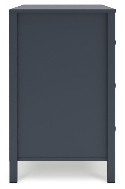 Simmenfort - Six Drawer Dresser - Navy Blue