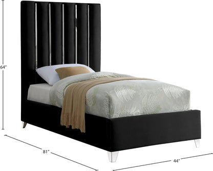 Enzo - Bed, Queen, Dark Gray