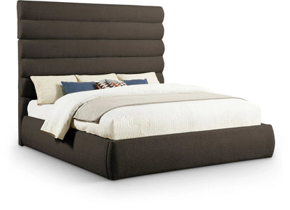 Adam - Boucle Fabric Bed With 70.5 Headboard
