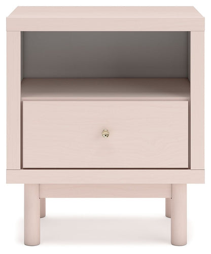 Wistenpine - One Drawer Night Stand - Blush