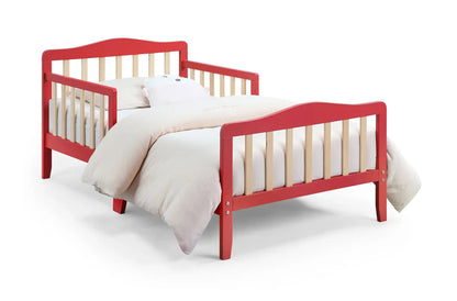 Twain - Toddler Bed - Natural, Red
