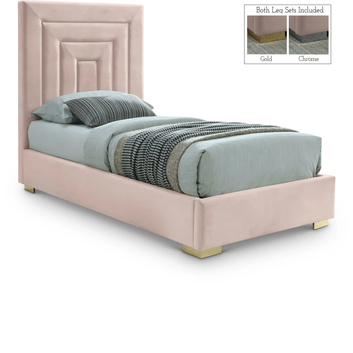 Nora - Bed, Twin, Dark Gray