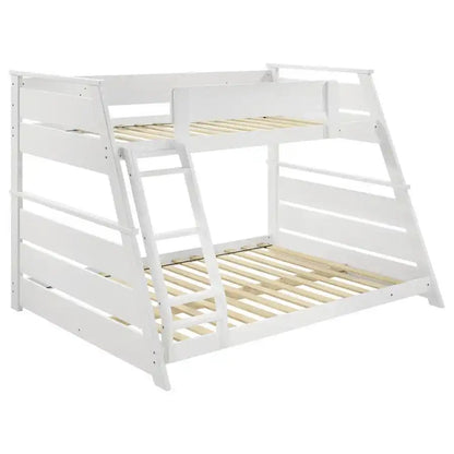 Holden - Wood Veneer Bunk Bed, Twin over Full, White