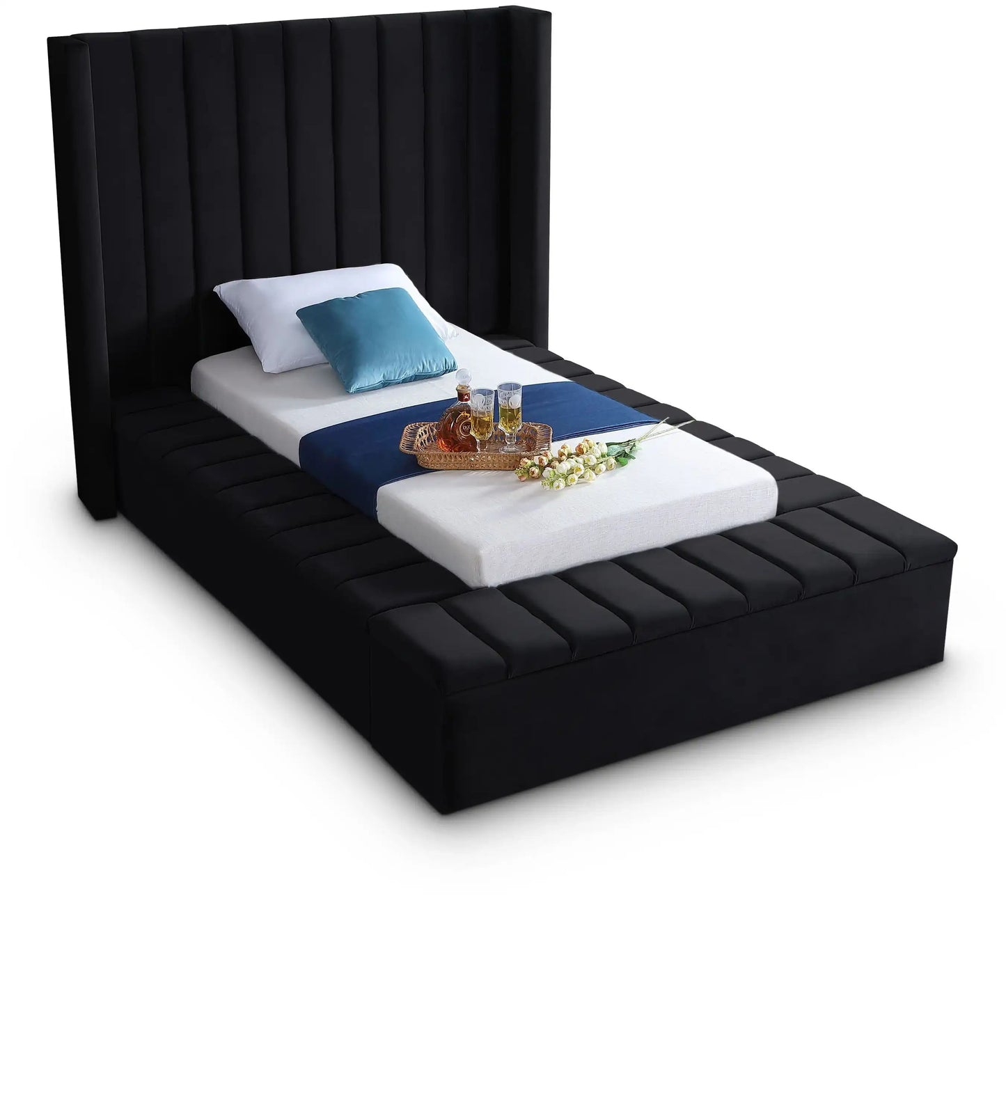 Kiki - Bed, King, Black