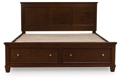 Danabrin - Panel Bed, Twin, Dark Brown