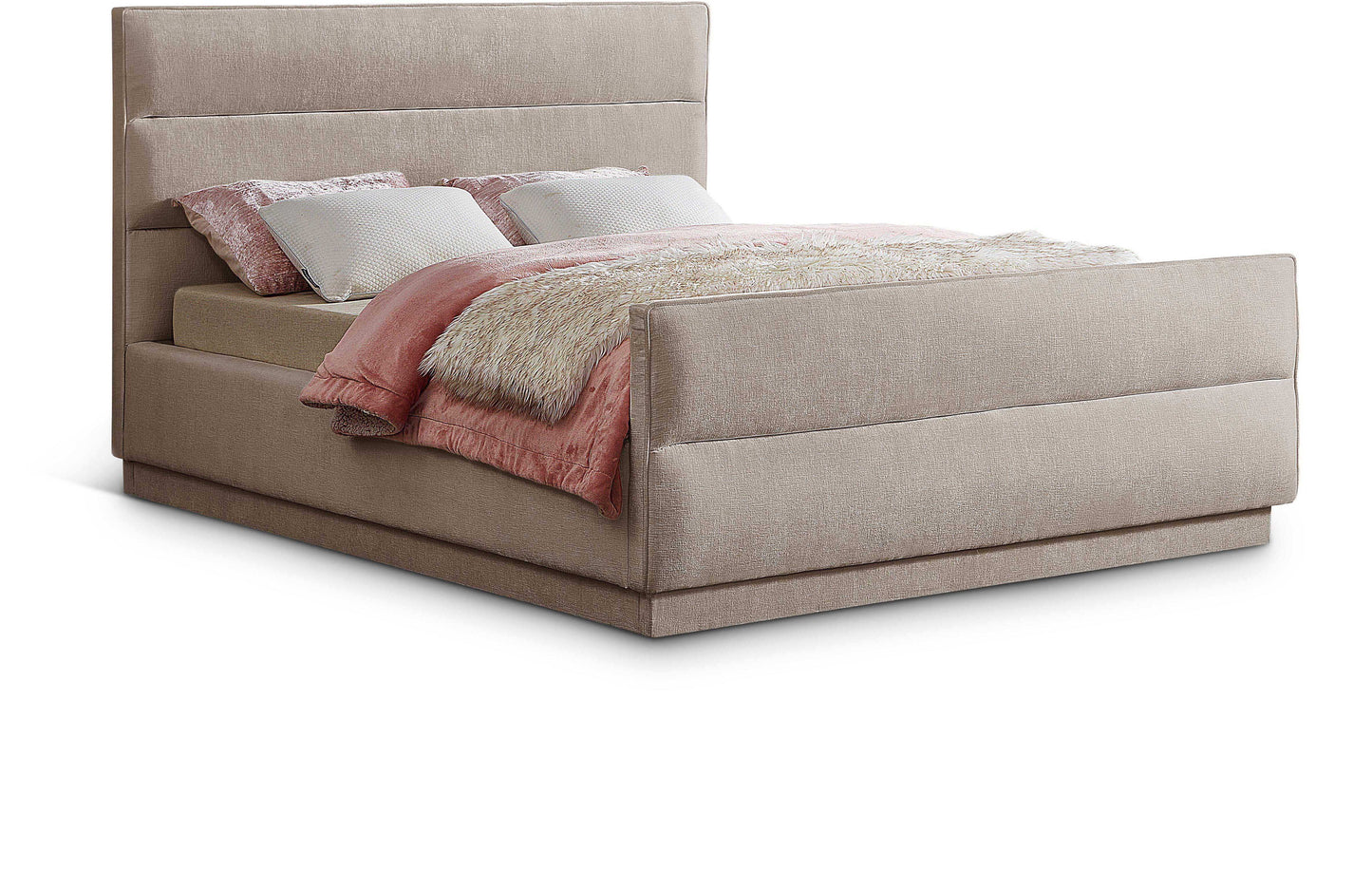 Paxton - Bed, Full, Beige