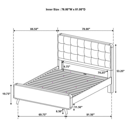 Robyn - Wood Panel Bed
