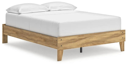 Bermacy - Platform Bed, Full, Light Brown
