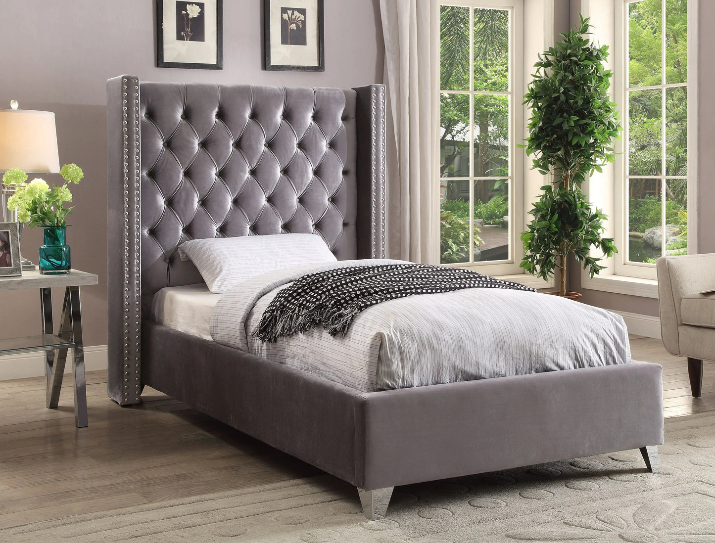 Aiden - Bed, King, Beige