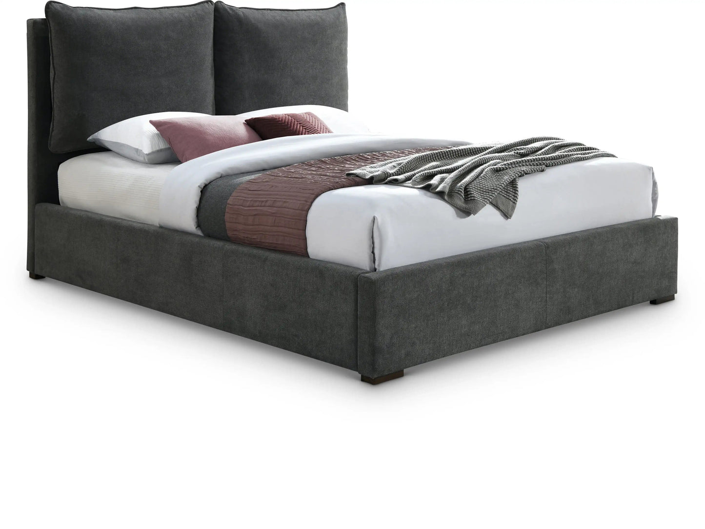 Misha - Bed, Full, Dark Gray