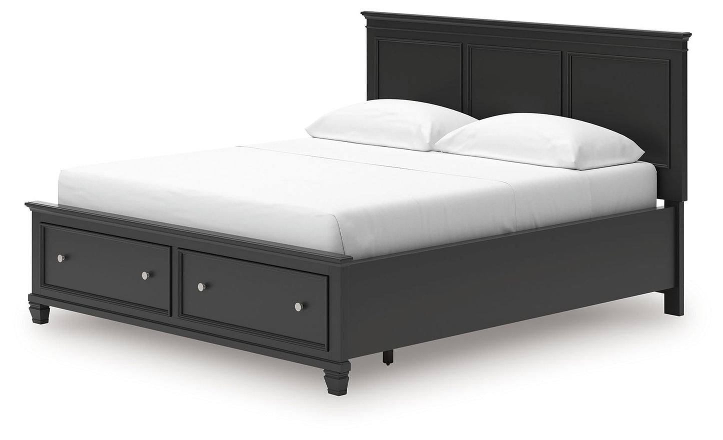 Lanolee - Panel Bed, Queen, Black