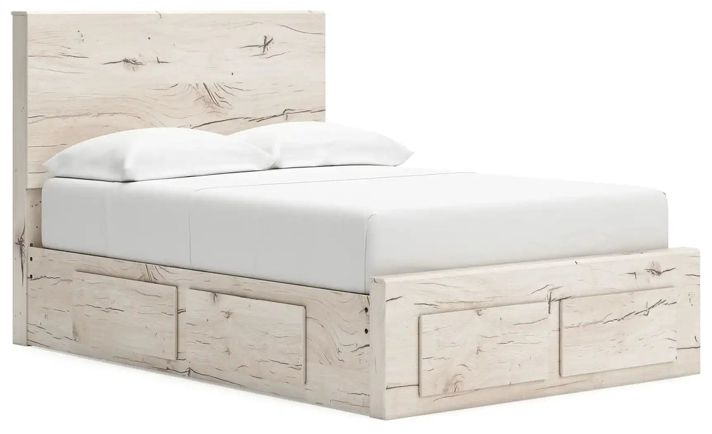 Lawroy - Panel Bed With Storage, Queen, Beige
