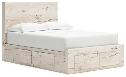 Lawroy - Panel Bed With Storage, Queen, Beige