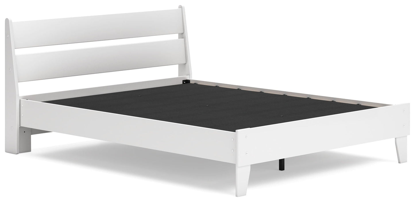 Socalle - Panel Platform Bed, Full, White