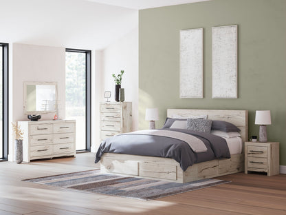 Lawroy - Panel Bed With Storage, Queen, Beige