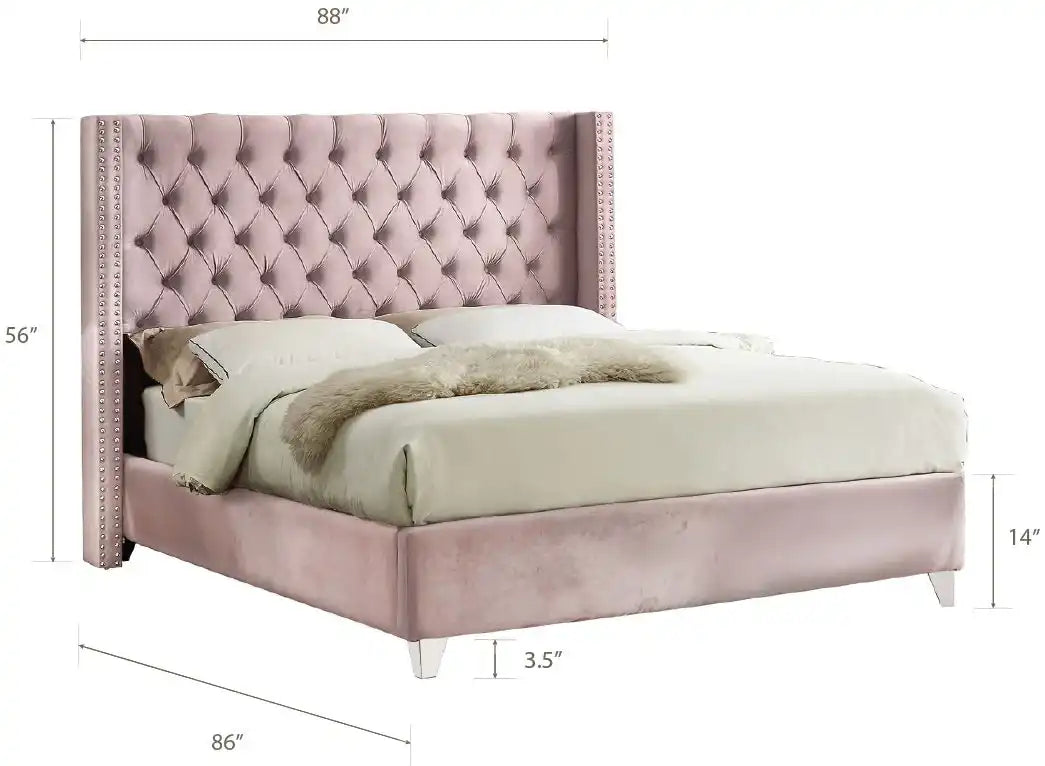 Aiden - Bed, King, Beige