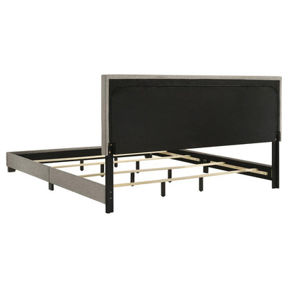 Dorian - Upholstered Panel Bed, Full, Black