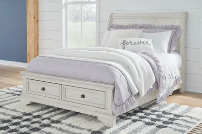 Robbinsdale - Sleigh Bed, King, White