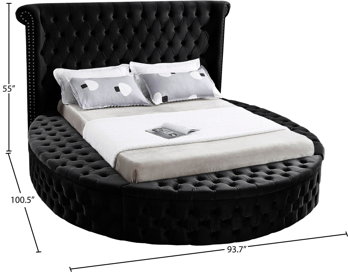 Luxus - Bed, Twin, Black