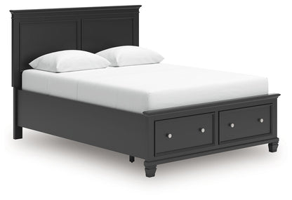 Lanolee - Panel Bed, Queen, Black