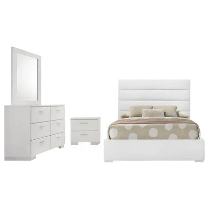 Felicity - Upholstered Bedroom Set, White