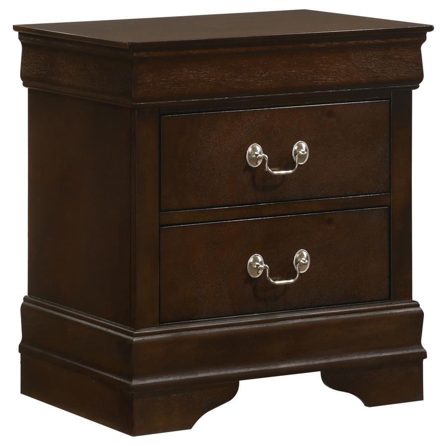 Louis Philippe - Traditional Bedroom Set, Dark Brown
