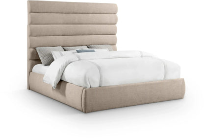 Adam - Linen Fabric Bed With 70.5 Headboard