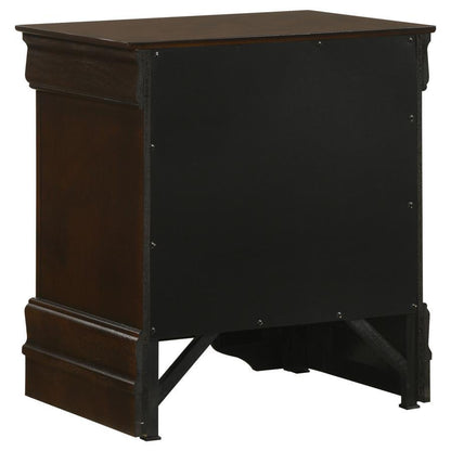 Louis Philippe - Traditional Bedroom Set, Dark Brown