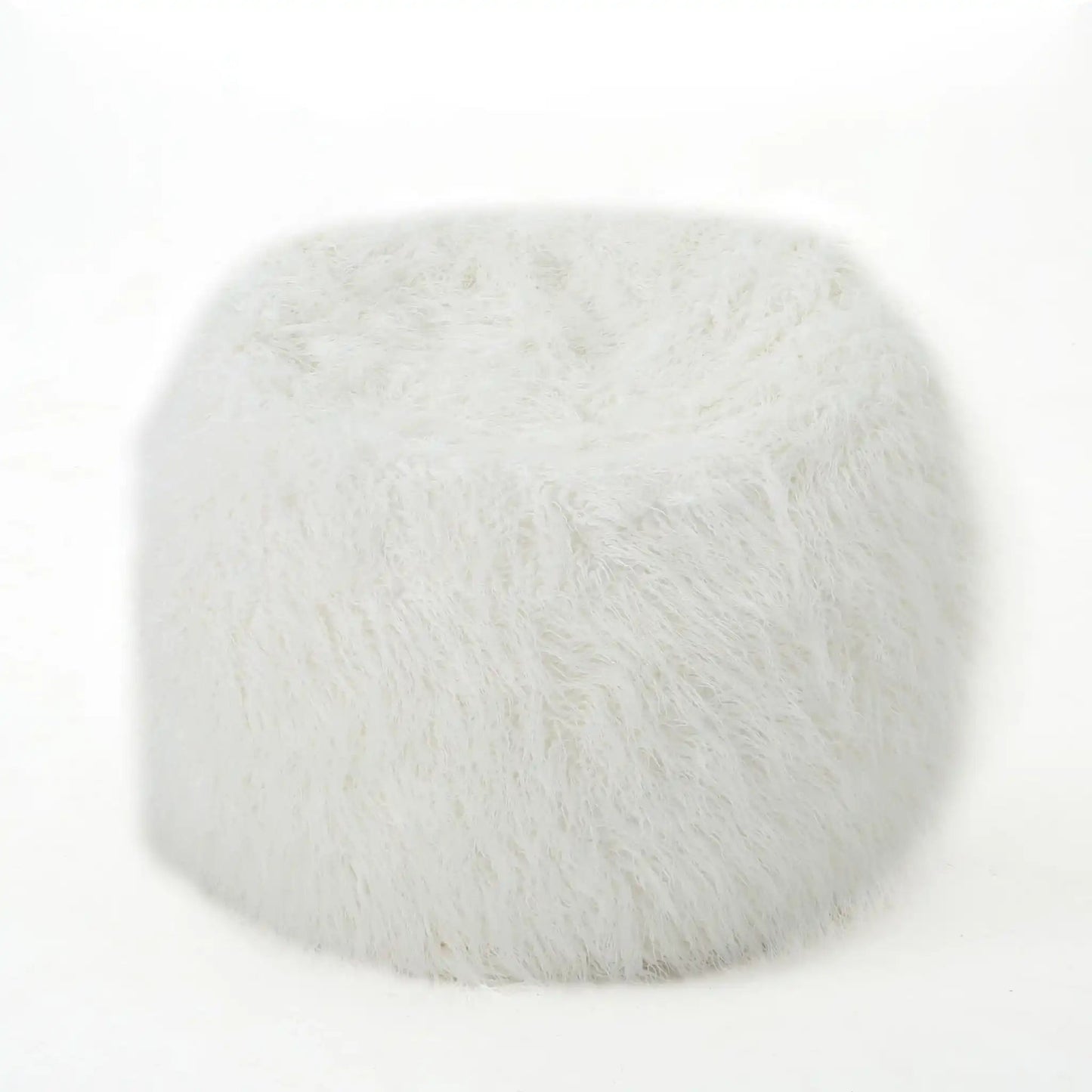 Mahin - Rounded 5 Foot Bean Bag Cozy Modern Design - White