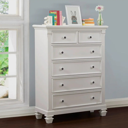 Glendale - 6 Drawer Chest, White