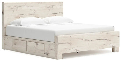 Lawroy - Panel Bed With Storage, Queen, Beige