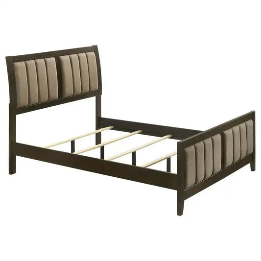 Wilkes - Upholstered Bed, Queen, Dark Brown