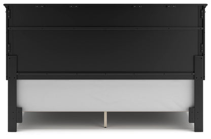 Lanolee - Panel Bed, Queen, Black