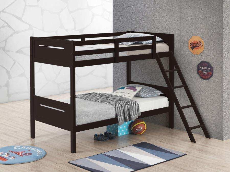 Littleton - Bunk Bed, Twin over Twin, Black