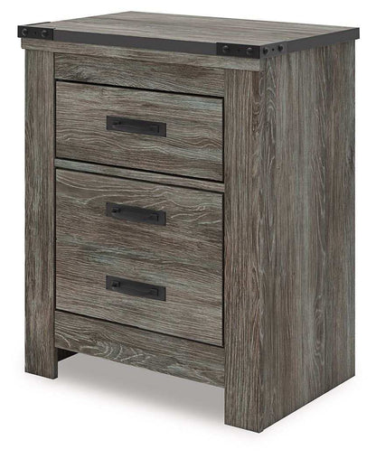 Frandern - Two Drawer Night Stand - Gray