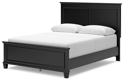 Lanolee - Panel Bed, Queen, Black