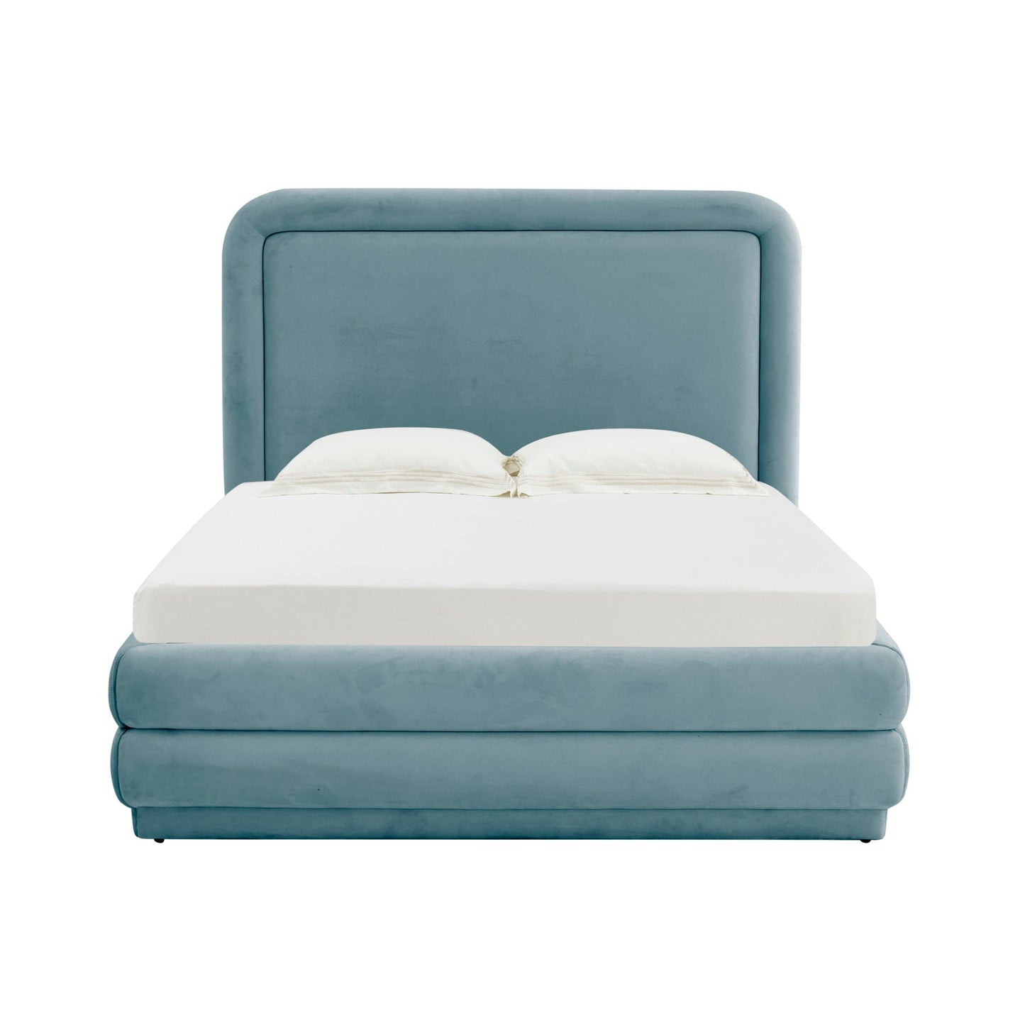 Briella - Velvet Bed, Full, Light Blue