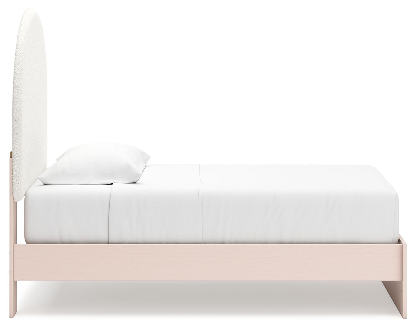 Wistenpine - Upholstered Panel Bed, Twin, Pink
