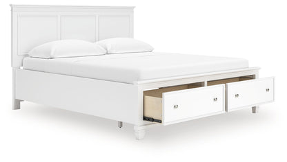 Fortman - Panel Bed, Full, White